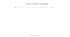 Desktop Screenshot of elitefitnesscenters.com