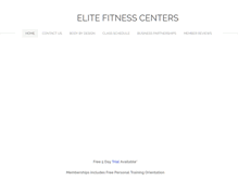 Tablet Screenshot of elitefitnesscenters.com